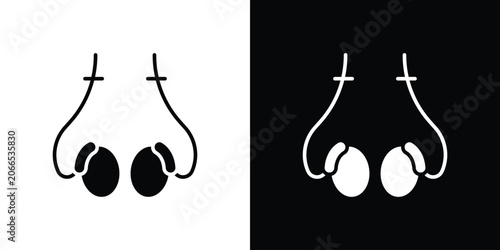 Принти на полотні Vasectomy icon silhouette design collection in black and white for web