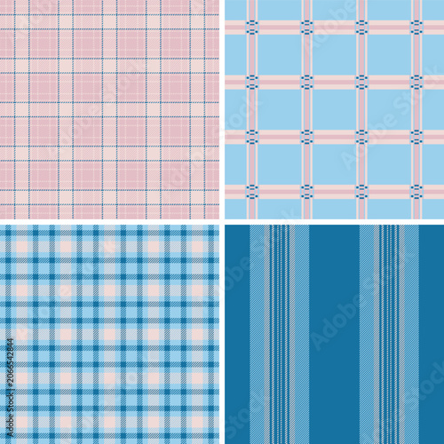 Fotografía Seasonal plaid collection designed for Thanksgiving textiles