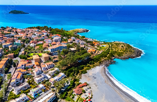 Aerial view of Cirella, Cosenza, Calabria, Italy