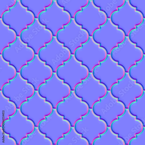 Normal map of wall material (Perfect seamless pattern)