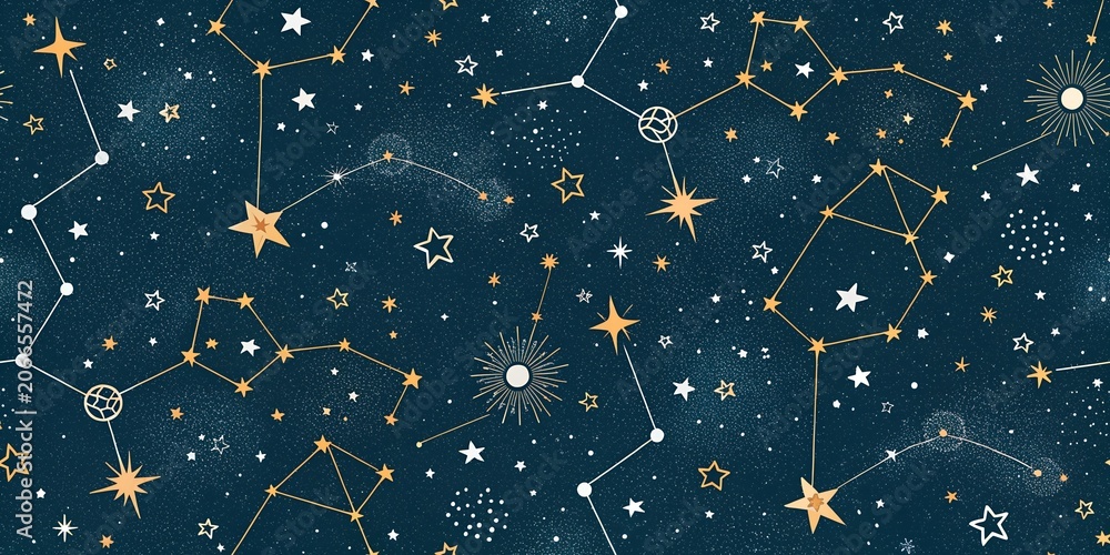 Fototapeta premium seamless pattern with stars