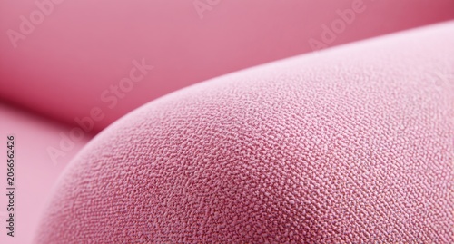 Close-up of a soft pink textured fabric surface.