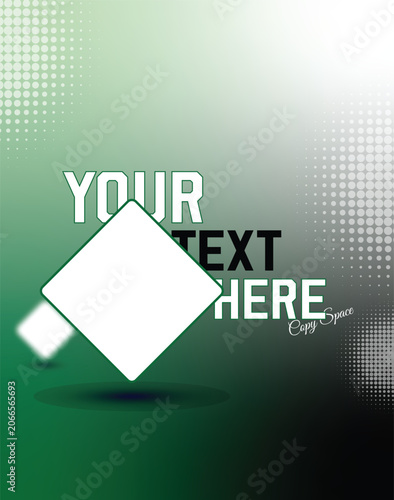 Dark green gradient background with dot grid.