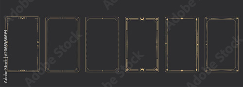 Картината върху платно Celestial boho gold frames set, dividers