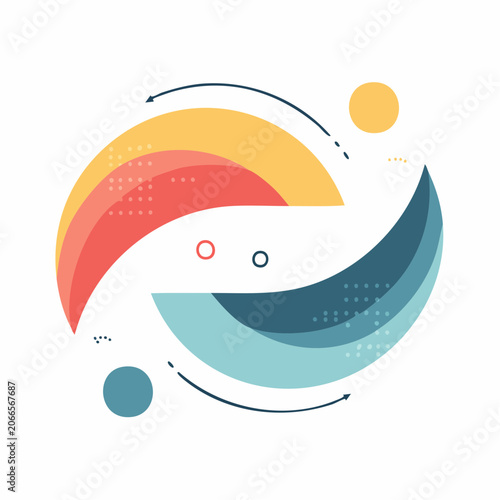 Abstract Swirls and Circles