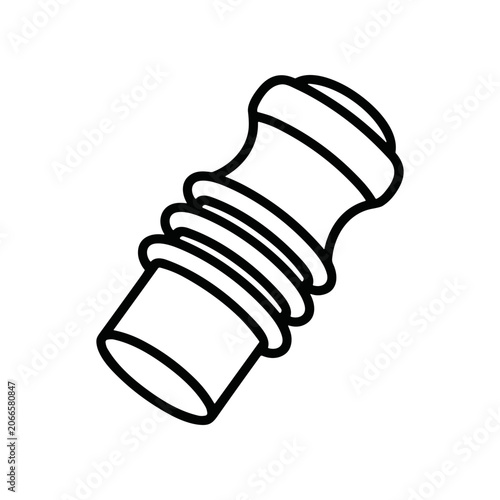 Detailed drawing of a chess piece.