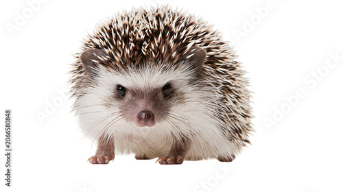 Foto African pygmy hedgehog with quills and fur