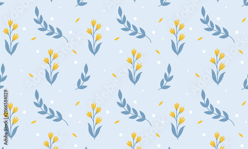 soft yellow wildflower pattern