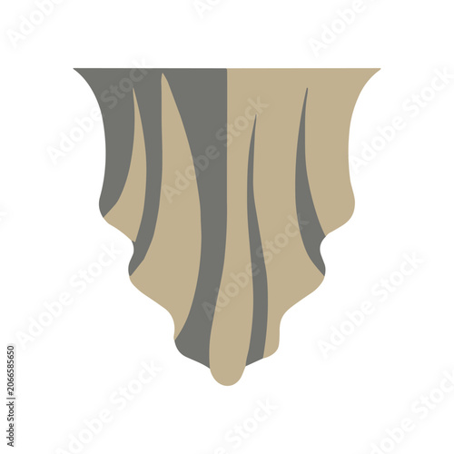 Abstract design with wavy shapes.