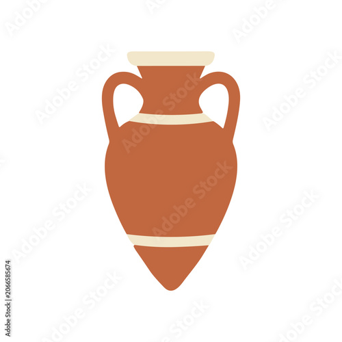 Ancient Terracotta Greek Amphora Vase.