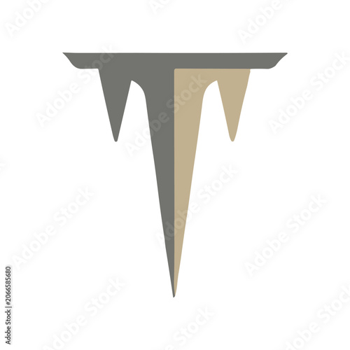 Metal object with sharp points.