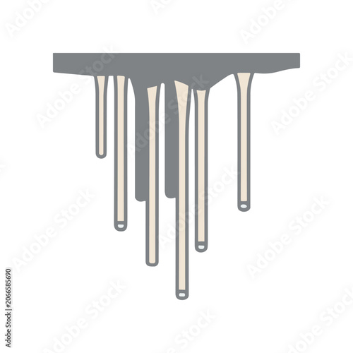 Closeup of melting metal object.