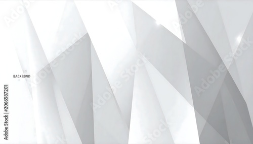 Abstract Gray Geometric Polygon Pattern on Minimal White Background