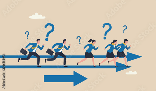 Photography Business competition, contest or rivalry against competitors to sales victory, p