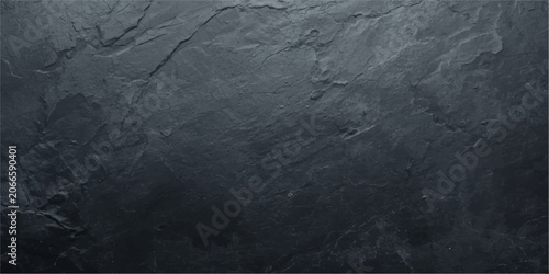 Schilderij op canvas Dark Grunge Wall Background with Vintage Texture and Rough Surface Effect