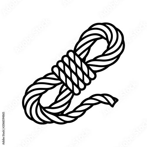 Foto Detailed illustration of a rope.