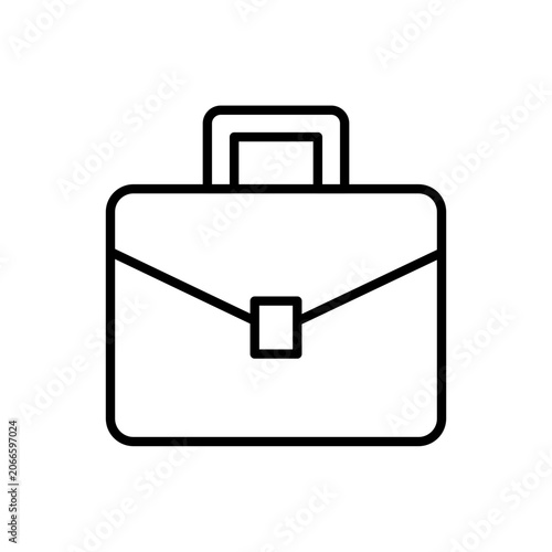 Business Briefcase Portfolio Case Vector Icon