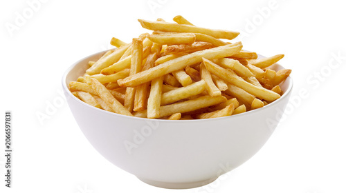 Bowl of golden french fries