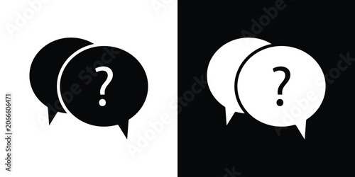 Tableau sur toile Comment question icon design