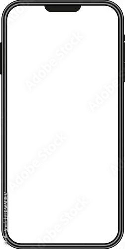 Hand Holding Phone  Mockup With Blank Screen