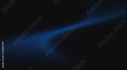 abstract blue gradient ribbed glass background waves.