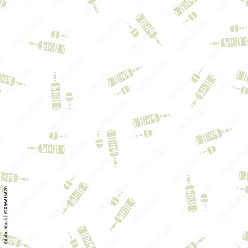 Fototapeta premium pinot grigio white wine vector glyph seamless pattern pinot grigio white wine sign illustration