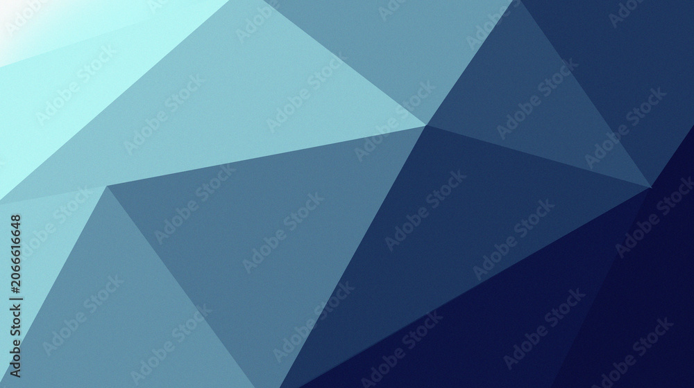 Obraz premium Blue Cyan Low Poly Geometric Background Abstract Polygon Wallpaper