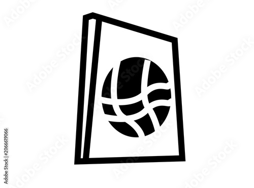 sport book education vector illustration icon