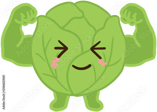 Billede på lærred muscle cabbage