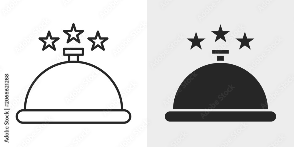 Fototapeta premium Food Review Icon represents customer feedback, dining experiences, and ratings.