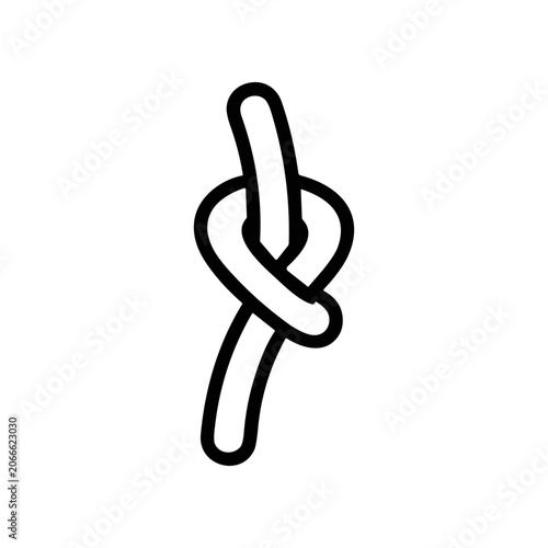 Photos Knot tied rope line symbol.