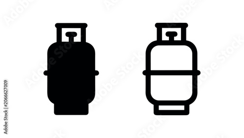 Foto Propane Gas Cylinder Icons