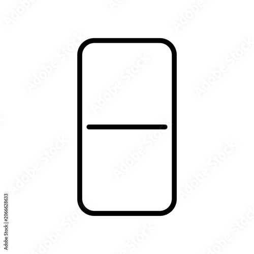 Simple black line icon design.