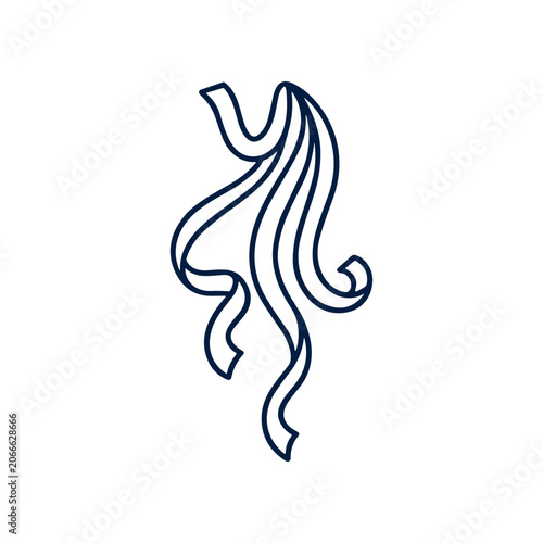Simple Line Art Horse Head Design.
