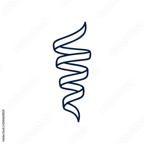 Spiral shape design element graphic symbol.