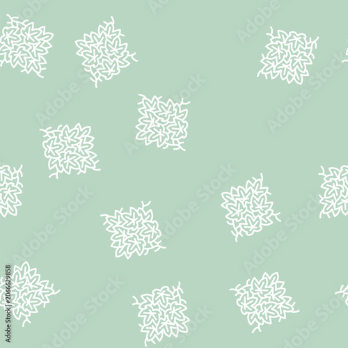 Bild auf Leinwand boston ivy vector line seamless pattern boston ivy sign illustration