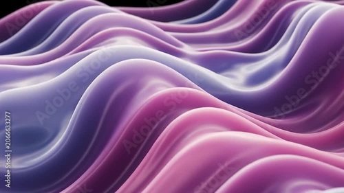 Abstract Wavy Surface Animation with Smooth Color Transitions and Flowing Motion.