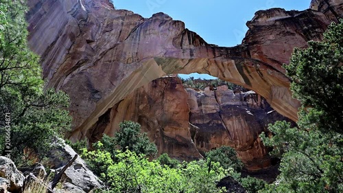 La Ventana Natural Arch, the second-largest natural arch in New Mexico, situated within the El Malpais National Conservation Area.