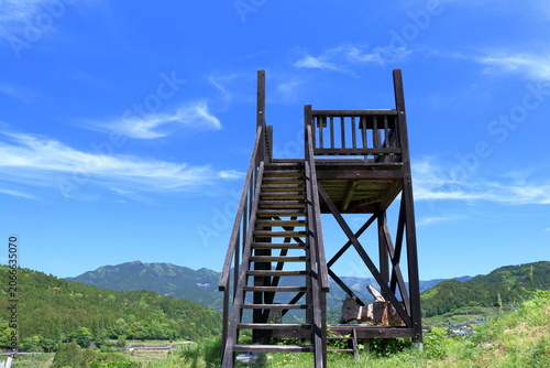 棚田の展望台　高知県本山町