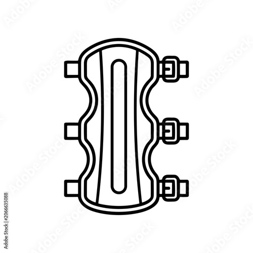 Detailed illustration of skateboard deck.