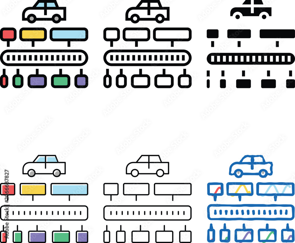 Naklejka premium vin code decoder color icon vector. vin simplified code decoder sign. isolated symbol