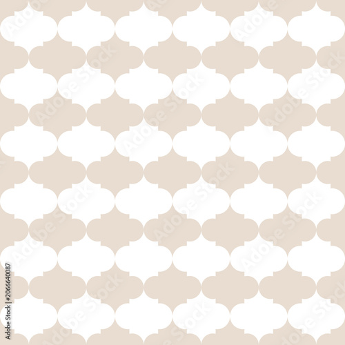 Seamless Modern Moroccan Pattern Background in Beige