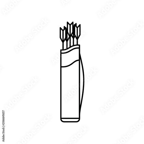 Vászonkép Black and white drawing of arrows.