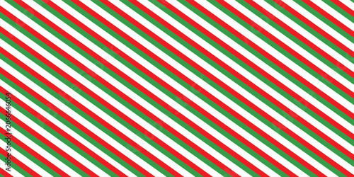 red, white. green stripe. Pattern of stripes seamless design pattern candy cane, for fabric. Vertical stripe abstract background