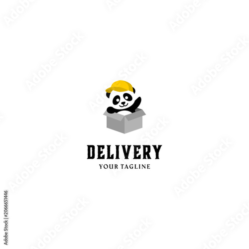 Panda Logo Design Vector Delivery
