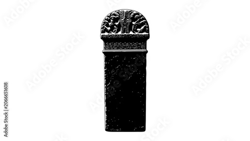 Φωτογραφία Ancient Monument Obelisk: A solitary, weathered obelisk stands tall, its surface etched with intricate carvings, hinting at a rich historical past and enduring cultural significance