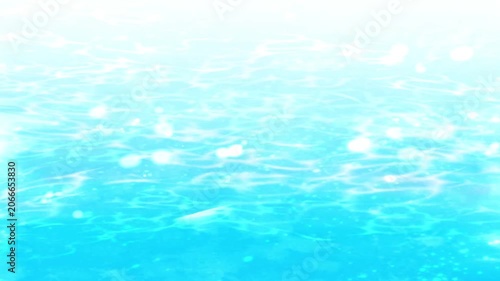 水面の揺らぎと光の反射 ループ背景アニメーション