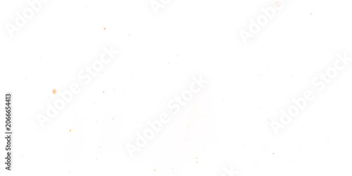 Obraz na plátně Transparent png overlay of realistic fiery embers and scattered glowing gold spa