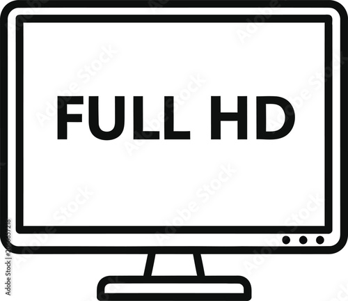 Full HD Television Screen