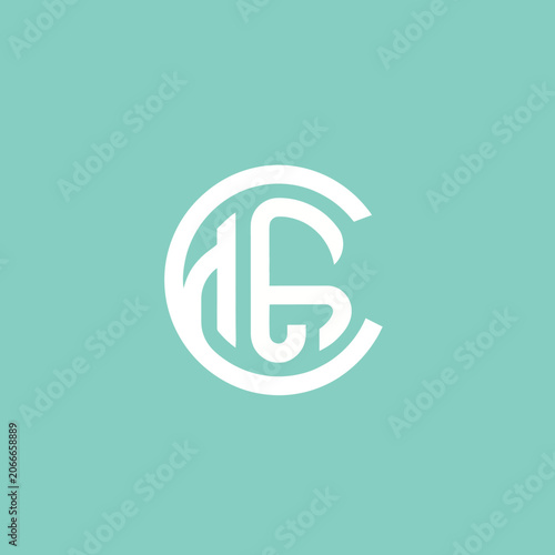 Monogram Logo Design Featuring Intertwined Letters C and G.